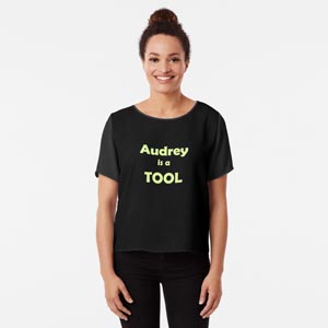 Audrey is a TOOL Tshirt design