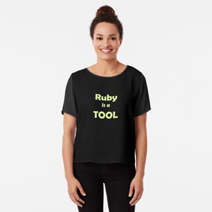 Ruby is a TOOL Tshirt design
