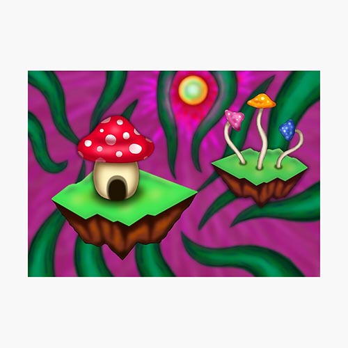 variation of my trippy mushroom hut design