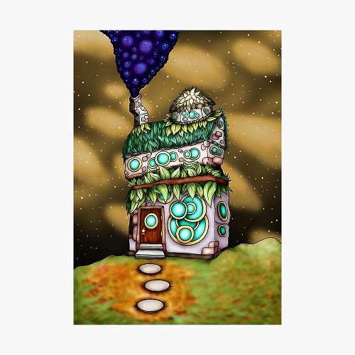 alien trippy hut
