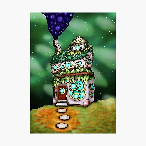alien trippy hut