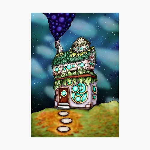 alien trippy hut