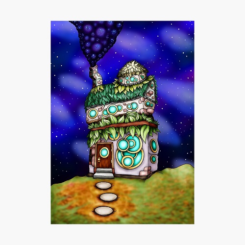 alien trippy hut