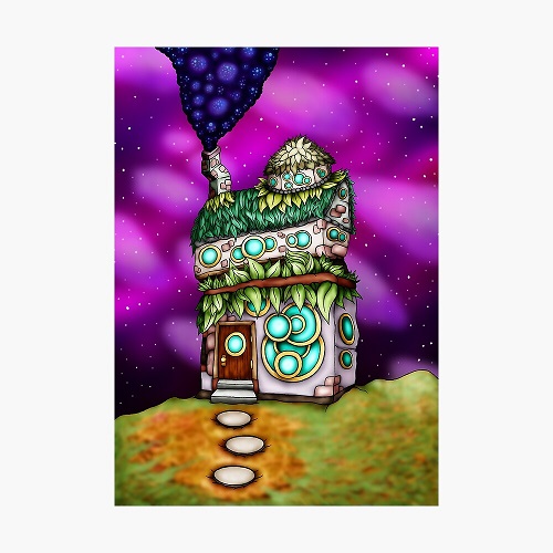 alien trippy hut