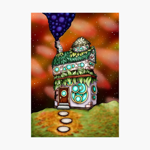 alien trippy hut