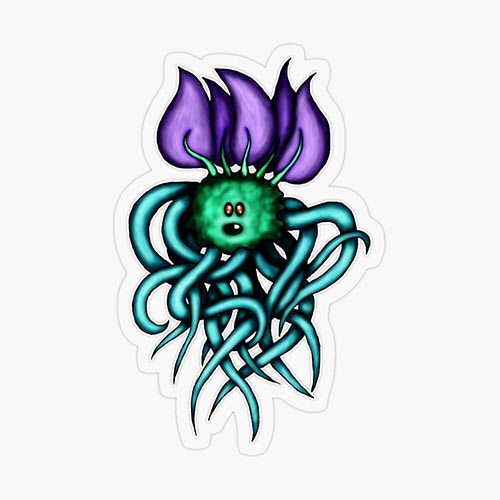 A variation of one of my creepy cuteling character drawings
