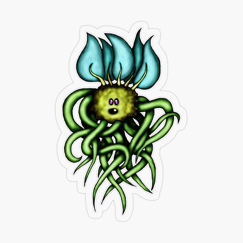 A variation of one of my creepy cuteling character drawings