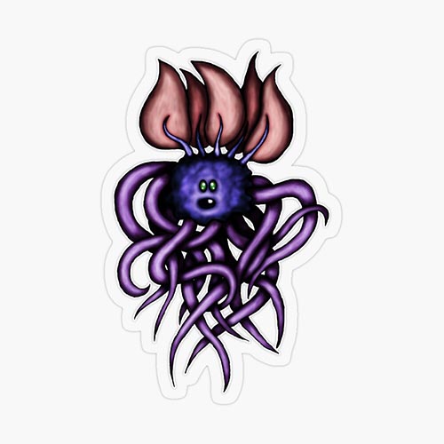 A variation of one of my creepy cuteling character drawings