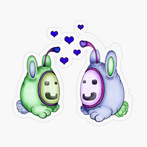 cute robotic bunny creatures