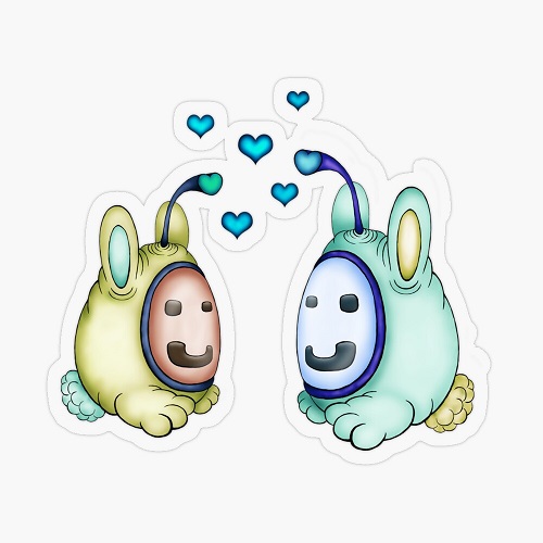 cute robotic bunny creatures