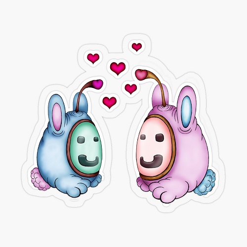 cute robotic bunny creatures