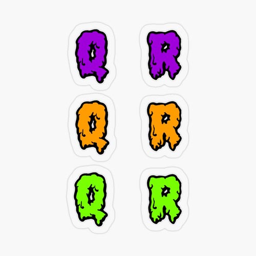 One of my Halloween spooky slimy font sticker packs