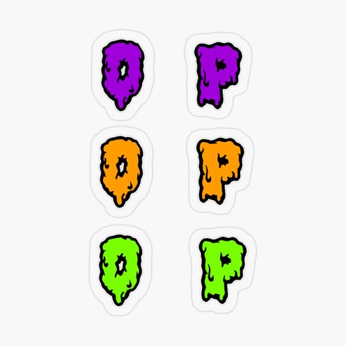 One of my Halloween spooky slimy font sticker packs