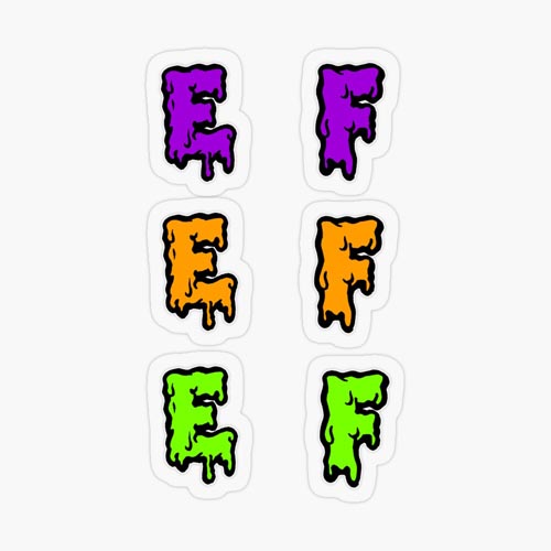 One of my Halloween spooky slimy font sticker packs