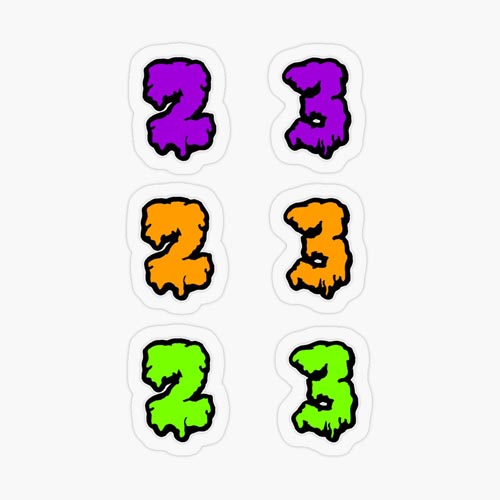 One of my Halloween spooky slimy font sticker packs