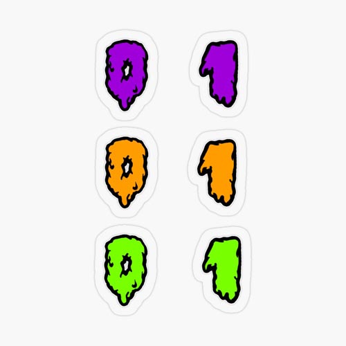 One of my Halloween spooky slimy font sticker packs