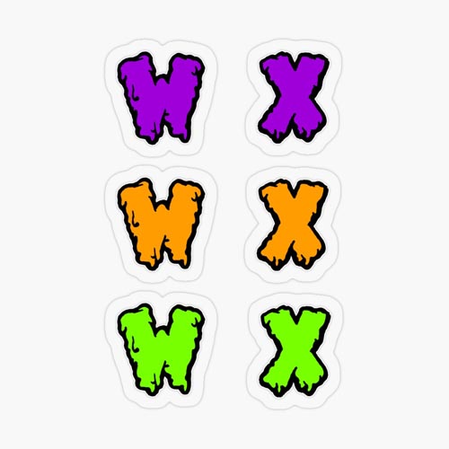 One of my Halloween spooky slimy font sticker packs