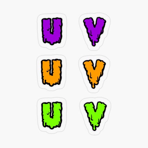 One of my Halloween spooky slimy font sticker packs